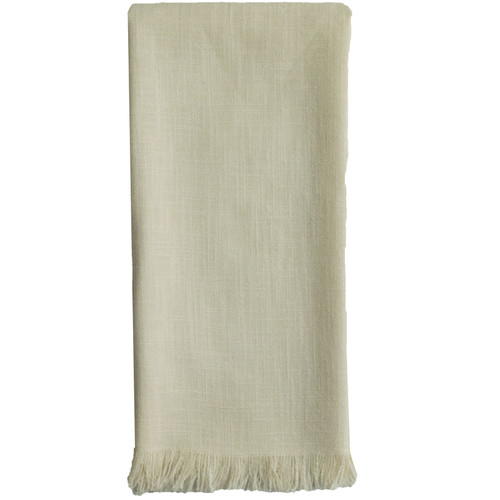 TEA TOWEL FRINGE CREAM PK OF 6 EA