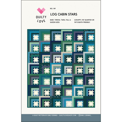 PATTERN LOG CABIN STARS