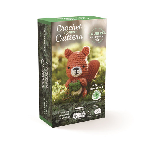 CROCHET KIT FOREST ANIMALS SQUIRREL