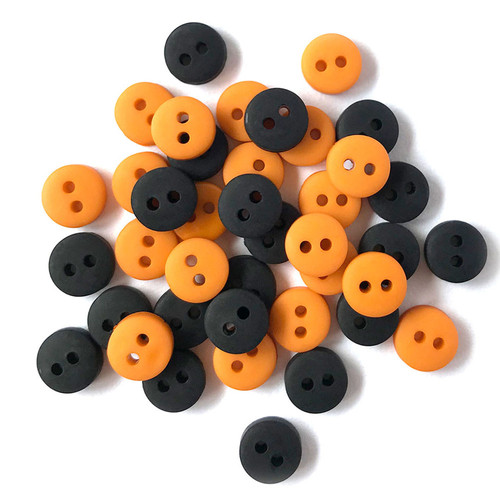 TINY BUTTONS .25"40ct HALLOW PK OF 3 EA
