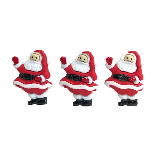 BUTTONS SAINT NICK PK OF 3 EA