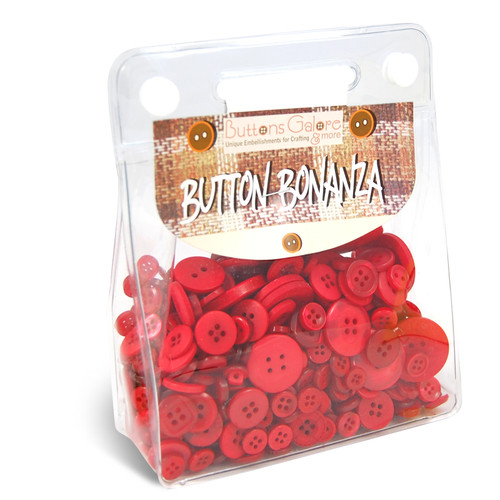 BUTTON BONANZA ASST RED