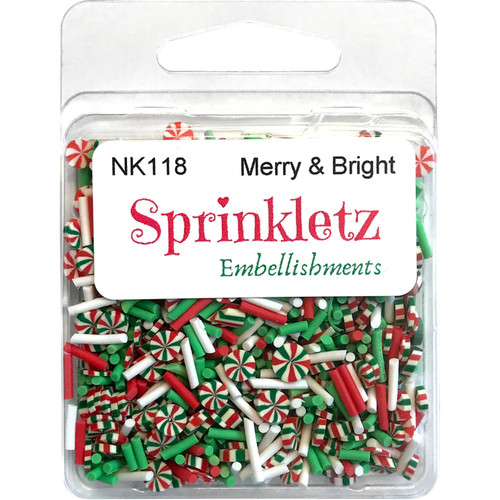 EMBELLISHMENTS MERRY & BRIGHT SPRINKLETZ PK OF 3 EA