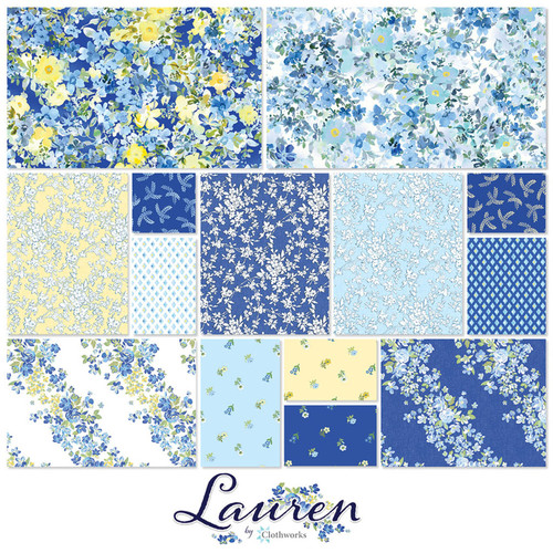 FAT QTR LAUREN (14) PK OF 2 EA