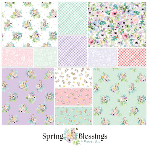 SQUARES 10" SPRING BLESSINGS (42) PK OF 4 EA