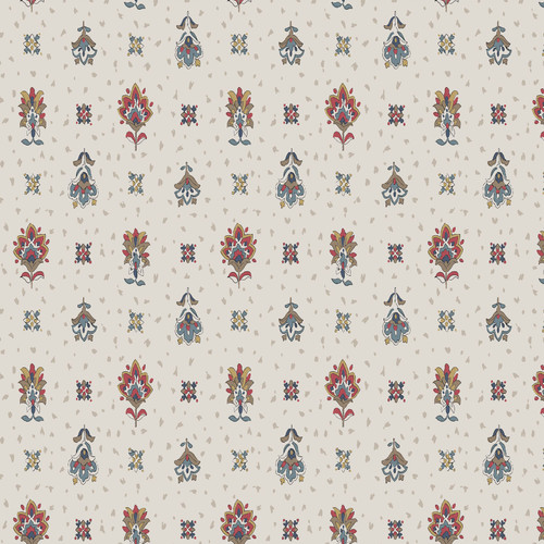 LINE BLEND FLOWERS AP62803 1A COT/LIN DOBBY