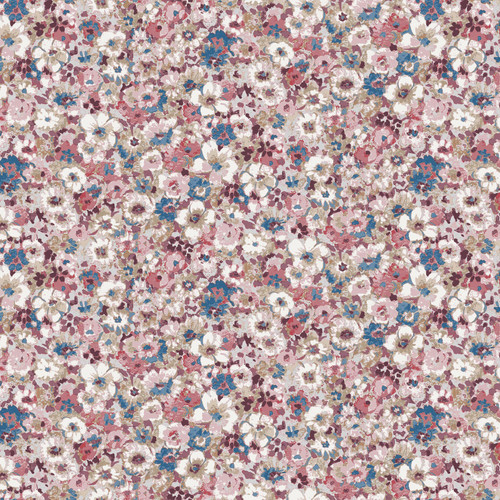 LINE BLEND FLOWERS AP62803 2A COT/LIN DOBBY