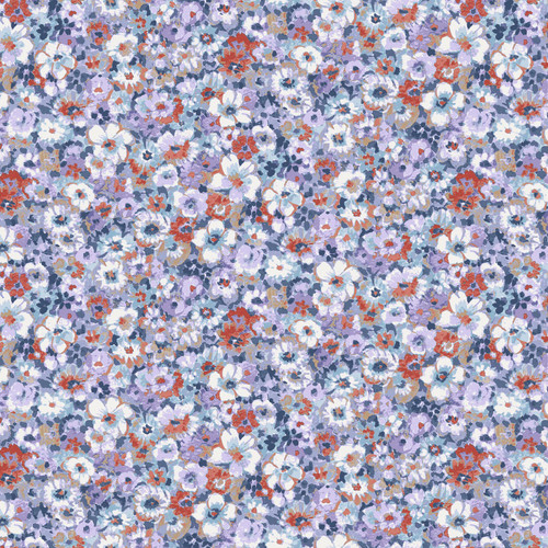LINE BLEND FLOWERS AP62803 2B COT/LIN DOBBY