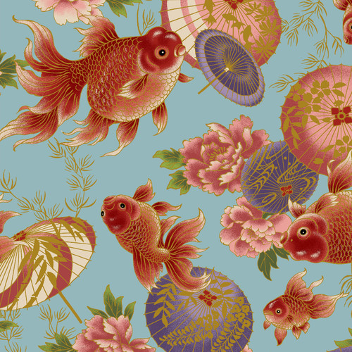 HYAKKA RYORAN GOLD FISH HR3600 11B SHEETING
