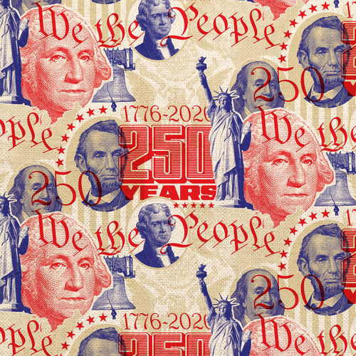 250 YEARS OF AMERICA 360 26882 ORG COT CANVAS 58"