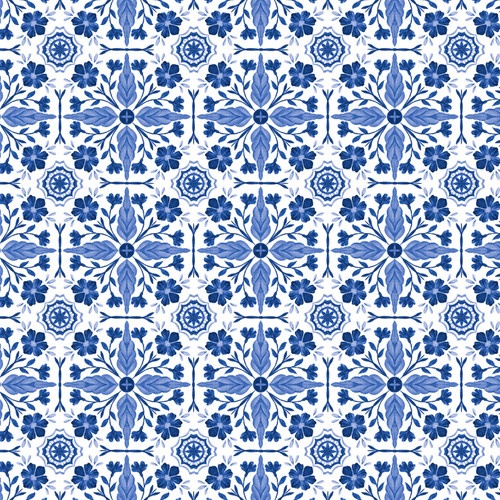 INDIGO HEIRLOOM 24856 WHITE DIGITAL