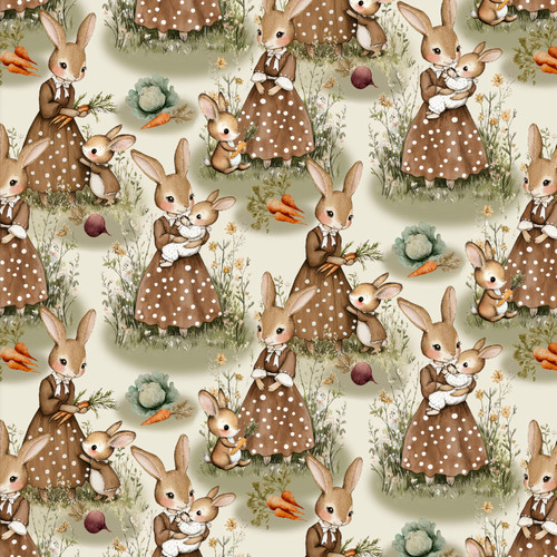 BUNNY BLOOMS GARDEN 24887 GREEN DIGITAL