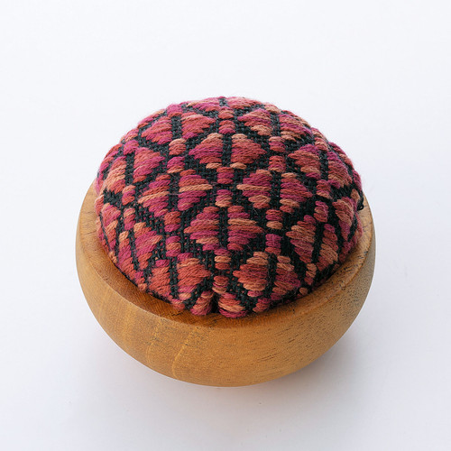 KIT KOGIN PINCUSHION WOOD BOWL WHITE HYDRANGEA