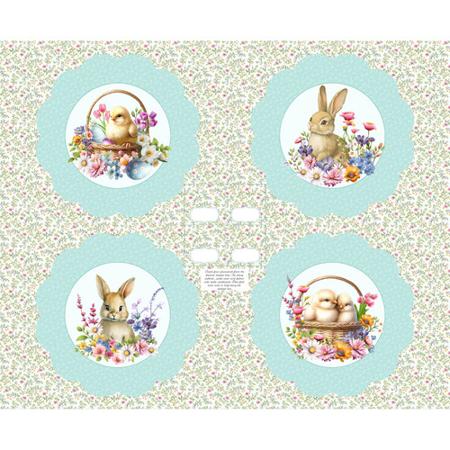 BUNNIES & BASKETS 3712P 17 PNL DIGITAL