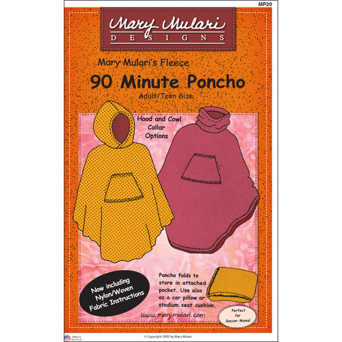 PATTERN 90 MINUTE PONCHO