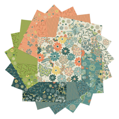 SQUARES 10" RETRO GARDEN (42) MIN QTY: 3 EA