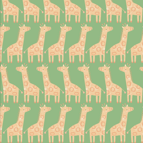 LITTLE WILDLINGS 24850 GREEN MINKY 58/60" DIGITAL