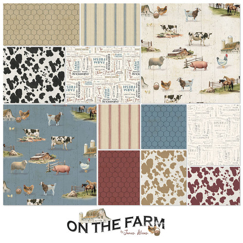 FAT QTR ON THE FARM (12 FQS - NO PNL) PK OF 2 EA