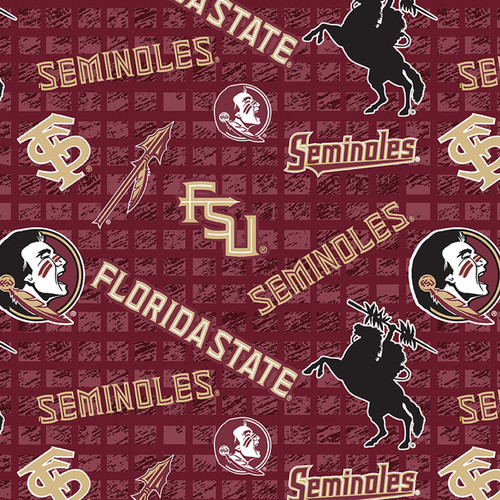COLLEGE JERSEY KNIT FLORIDA STATE 1401 POLY/SPAN 58"