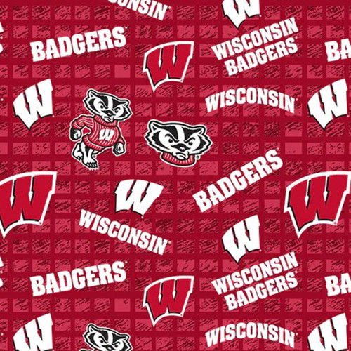 COLLEGE JERSEY KNIT WISCONSIN 1401 POLY/SPAN 58"