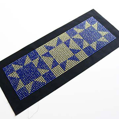 RHINESTONES SAPPH GOLD STAR