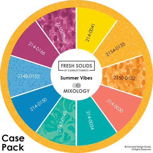 FRESH SOLIDS & MIXOLOGY SUMMER VIBES D R CS 10 PCS (10 YDS EA)