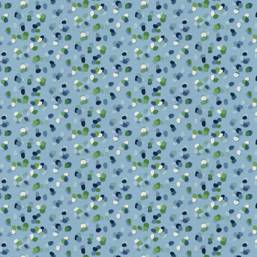 ABSTRACT SHAPES 120 26682 BLUE/GREEN
