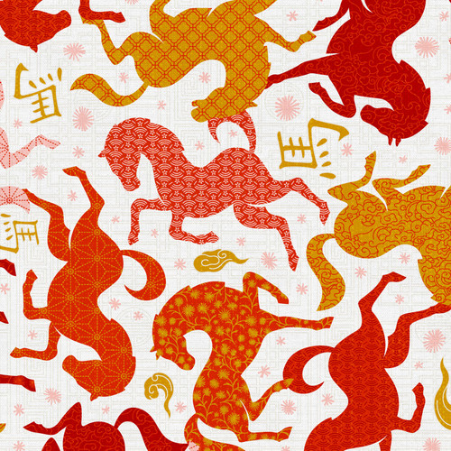 YEAR OF THE HORSE 120 26733 RED/GOLD