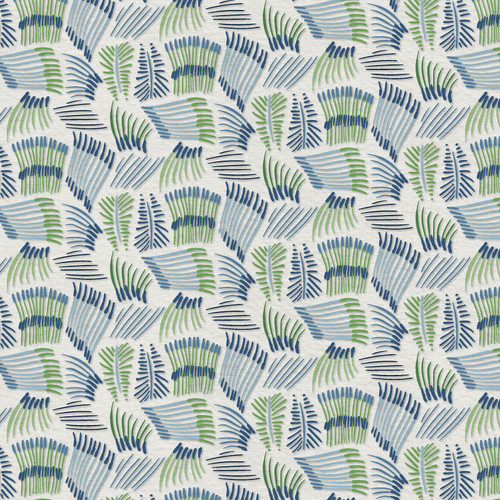 ABSTRACT SHAPES 183 26678 BLUE/GREEN 118"