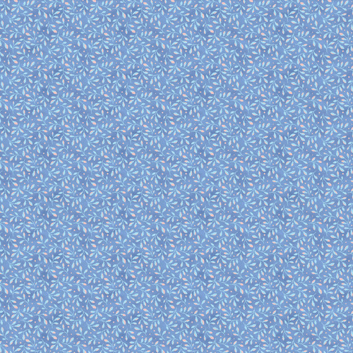 PETITE PETALS III 183 26727 LT BLUE ON DK BLUE 118"