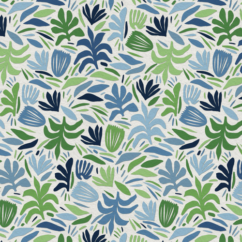 ABSTRACT SHAPES 191P 26662 BLUE/GREEN SATEEN 118"