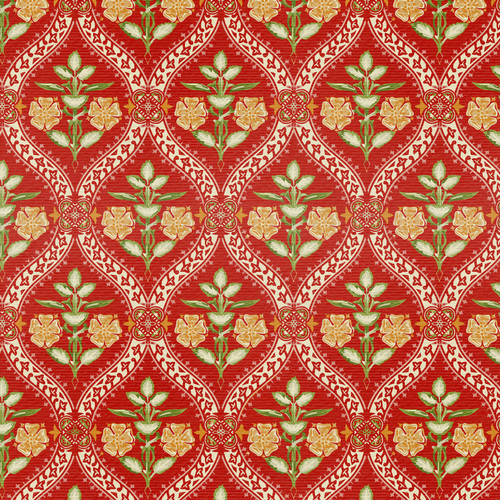 GRANDMA'S WALLPAPER 191P 26776 RED SATEEN 118"
