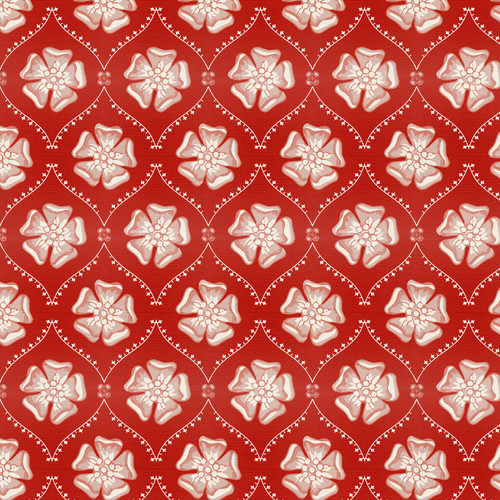 GRANDMA'S WALLPAPER 191P 26781 RED SATEEN 118"
