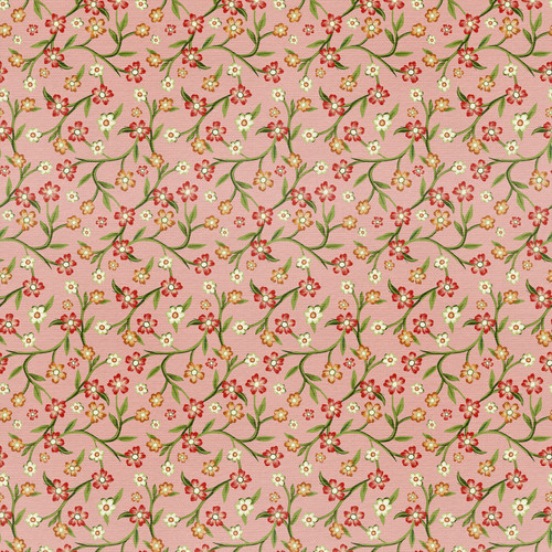 GRANDMA'S WALLPAPER 191P 26792 PINK SATEEN 118"