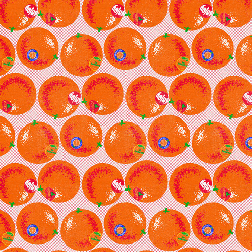 FRESHLY PICKED 340 26644 ORANGE SATEEN 45"