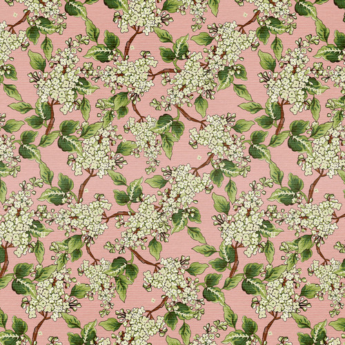 GRANDMA'S WALLPAPER 340 26779 PINK SATEEN 45"