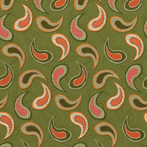 ABSTRACT SHAPES 360 26669 GREEN/PINK ORG COT CANVAS 58"