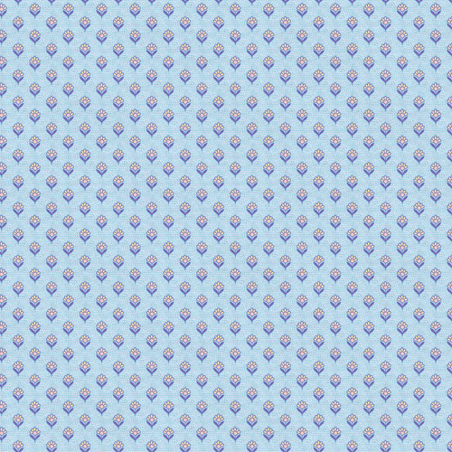 PETITE PETALS III 370 26695 BLUE SATEEN 60"