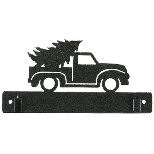 HOLDER W CLIPS 8" XMAS TRUCK CHARCOAL