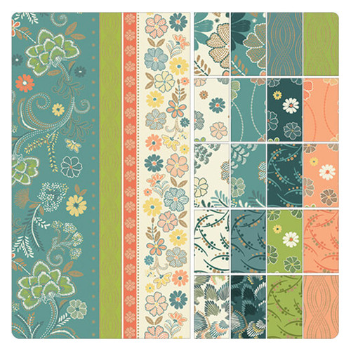 RETRO GARDEN D R CASE ASST 21 PCS (12 YDS EA)