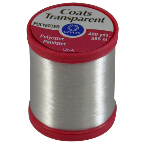 THREAD TRANS POLY 400YD CLEAR BOX OF 3 EA