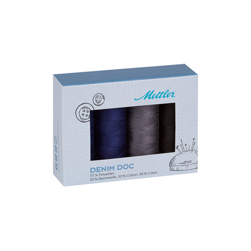 THREAD KIT DENIM 4 DARK 40wt 4 SPOOLS - 109yd EA