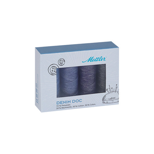 THREAD KIT DENIM 4 WASHED 40wt 4 SPOOLS - 109yd EA