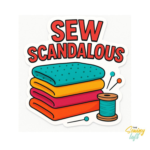 STICKER SEW SCANDALOUS PK OF 6 EA