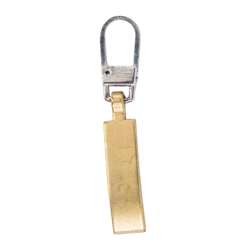 ZIPPER PULL FLAT WAVE GOLD PK OF 3 EA