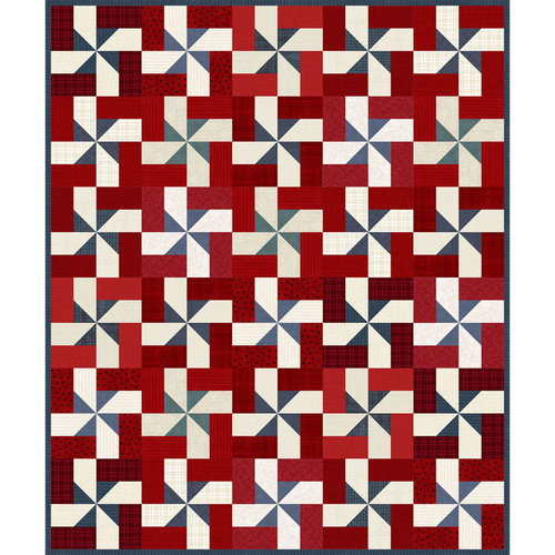 Patriotic Pinwheels Quilt - MASWOF