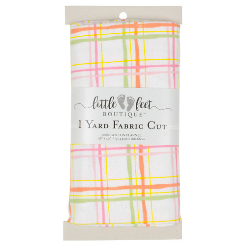 YD CUT FLANNEL PLAID 1 YD PK OF 2 EA