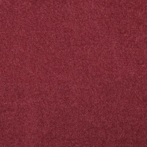 COTTON FLEECE SOL BURGUNDY MELANGE ORG COT 57"