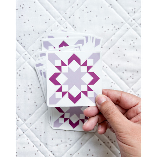 STICKER STARLY PURPLE PK OF 6 EA