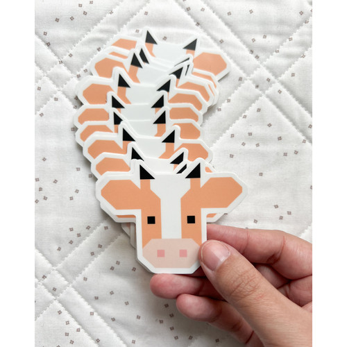 STICKER ANNABELLE ORANGE PK OF 6 EA